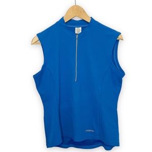 Patagonia Quarter Zip Vest Lightweight Blue Size Large
